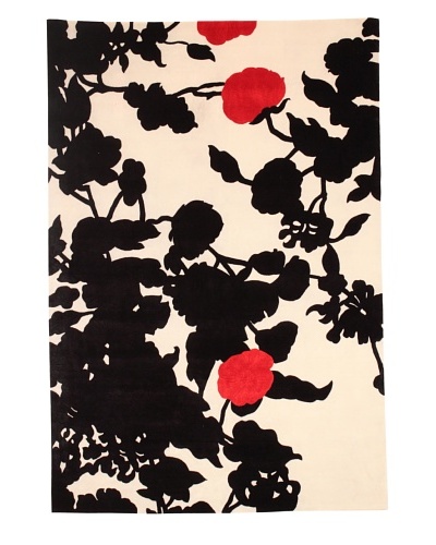 Fiore Rosso Rug [Black/Red/Cream]