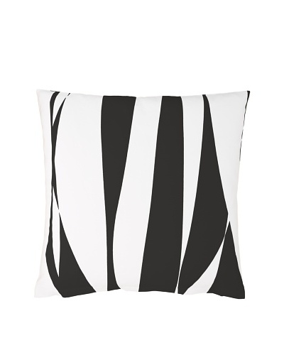 Twinkle Living Ribbon Pillow Cover [Black/White]