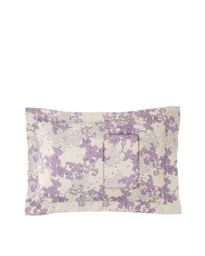 Twinkle Living Pair of Dew Pillow Shams [Dove/Plum]