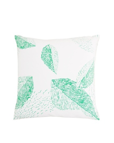 Twinkle Living Cascade Pillow Cover [White/Green]