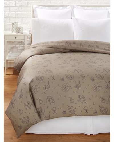 Twinkle Living Rose Duvet Cover [Walnut/Grape]