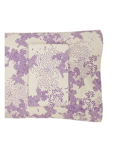 Twinkle Living Pair of Dew Pillowcases [Dove/Plum]