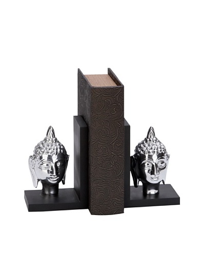 UMA Metal Buddha Head BookendsAs You See