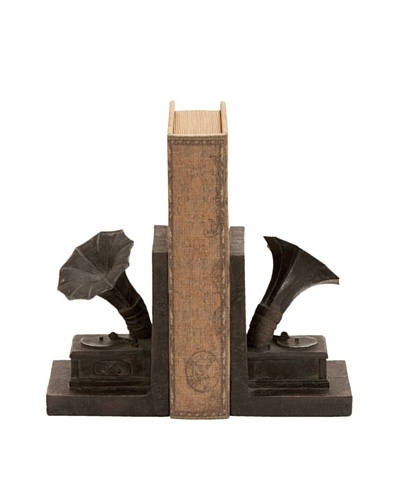 UMA Polystone Gramophone BookendsAs You See