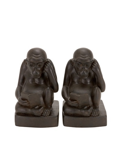 UMA Polystone Monkey BookendsAs You See