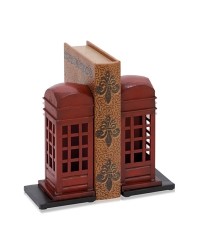 UMA Metal Phone Booth Bookends