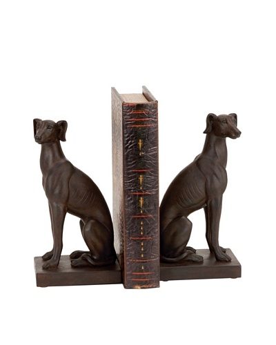 UMA Polystone Dog Bookends