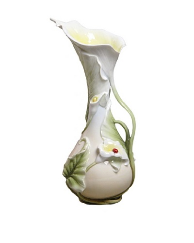 Unicorn Studio Calla Lily & Ladybug Vase