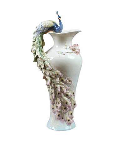 Unicorn Studio Prunus & Peacock Vase