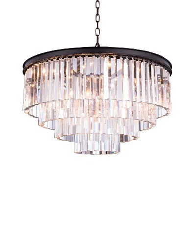 Urban Lights Ice Curtain Pendant, Medium, Bronze