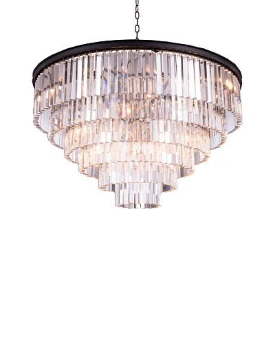 Urban Lights Ice Curtain Pendant, Large, Bronze