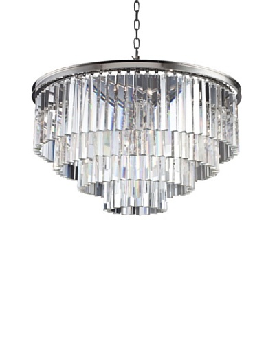 Urban Lights Ice Curtain Pendant, Medium, Nickel