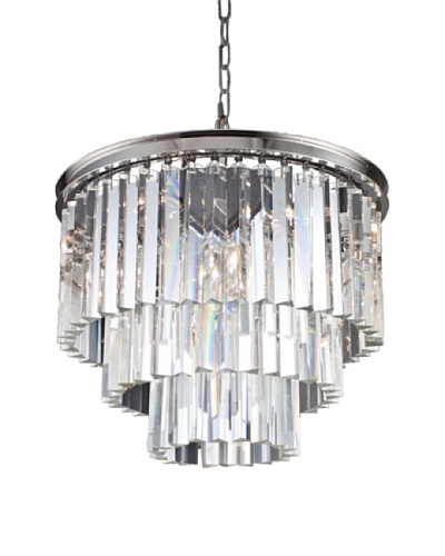 Urban Lights Ice Curtain Pendant, Small, Nickel