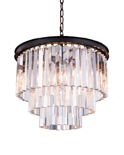 Urban Lights Ice Curtain Pendant, Small, Bronze