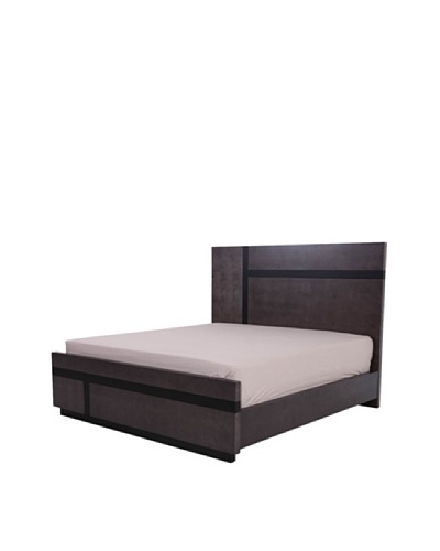 Urban Spaces Stonehenge Bed, Gray Veneer, Queen