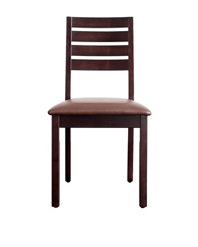 Urban Spaces Hudson Side Chair, Dark Walnut