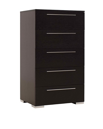 Urban Spaces Chico 3 High Chest, Wenge/Oak Veneer