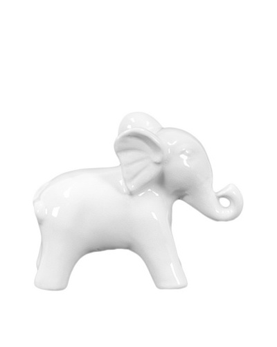 Ceramic Elephant, White