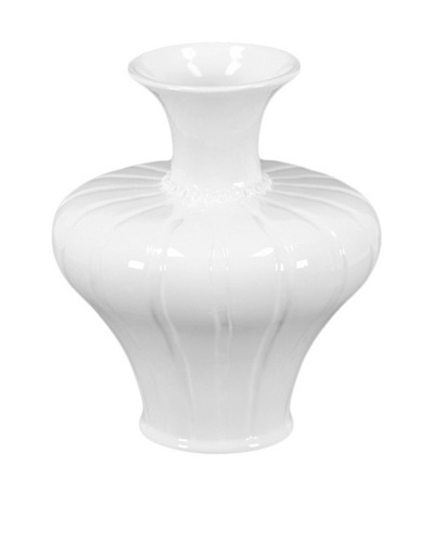 Ceramic Flower Pot, White