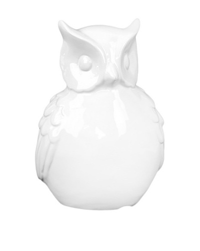 Ceramic Owl, White