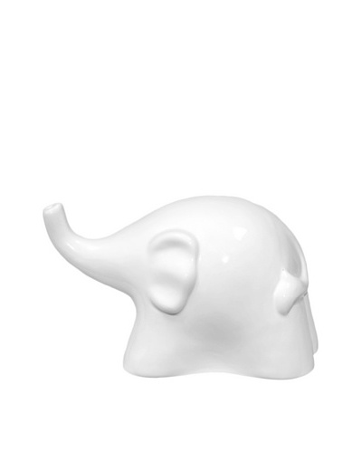 Ceramic Elephant, White