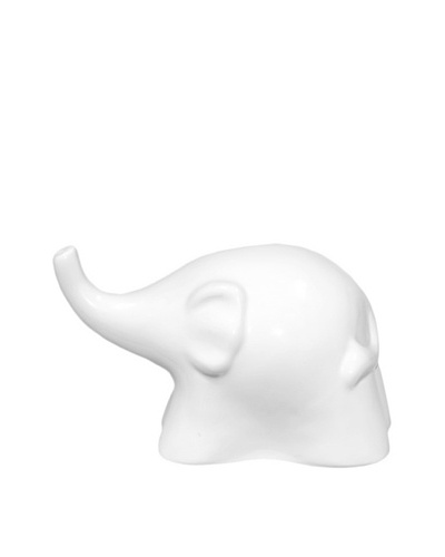 Ceramic Elephant, White