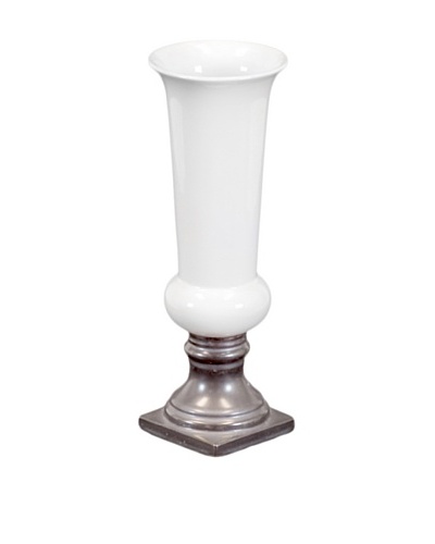 Small Ceramic Vase, White