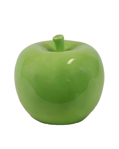 Small Ceramic Apple, Green