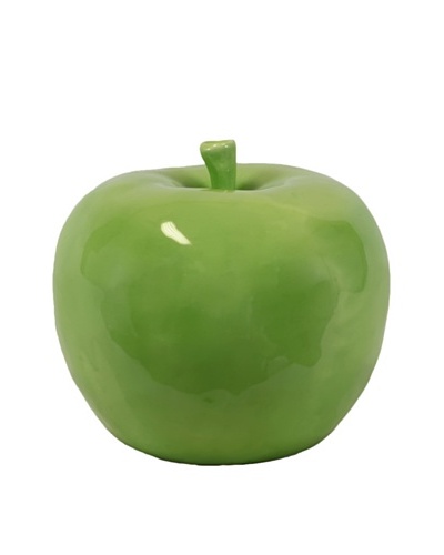 Ceramic Apple, Green