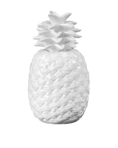 Ceramic Pineapple, White