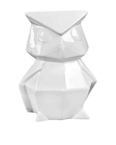 Ceramic Owl, White