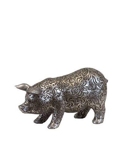 Antique Silver Pig