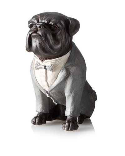 Small Bulldog with Bow Tie