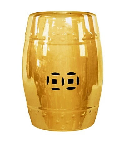 Urban Trends Ceramic Garden Stool, GoldAs You See