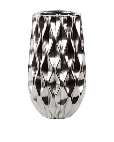 Ceramic Vase, Silver