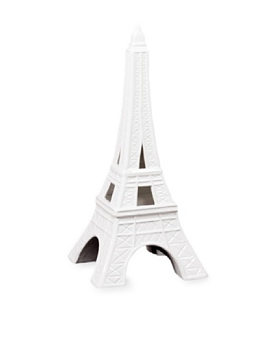 Urban Trends Collection Ceramic Eiffel Tower [White]