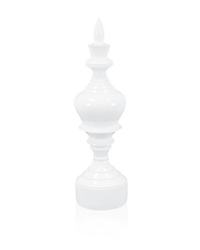 Urban Trends Collection Resin Finial [White]