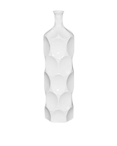 Medium Ceramic Bottle, White