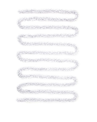 Valtpino Christmas Garland, Silver/White Curl