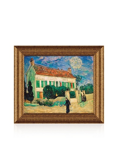 Vincent van Gogh White House at Night, 1890 Framed Canvas