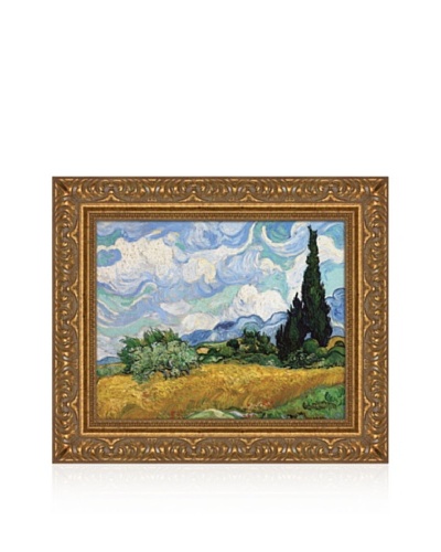 Vincent van Gogh Wheat Field with Cypresses, 1889 Framed Canvas