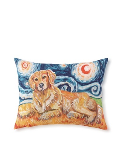 Van Growl Golden Retriever Pillow