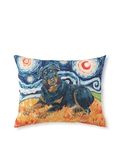 Van Growl Rottweiler Pillow