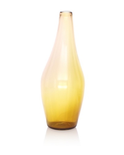8.75″ Bottle Vase, Amber