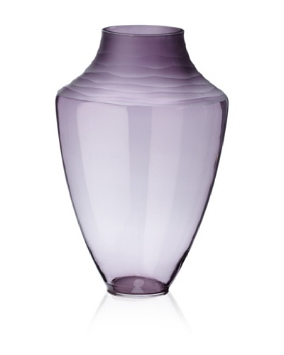 Lazy Susan Spin Cut Plum Vase