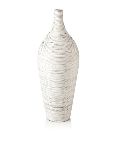 Design Ideas Setai Amphora Vase, Whitewash