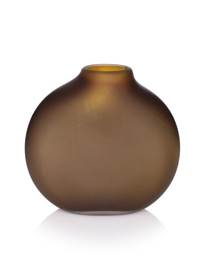 5.75″ Flat Vase, Amber