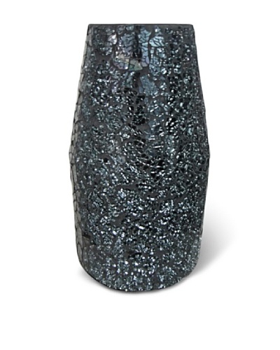 Global Pickings Midnight Contour Mosaic Vase