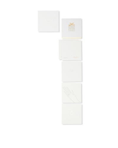 Vera Wang Set of 6 Wedding Themed Card Set