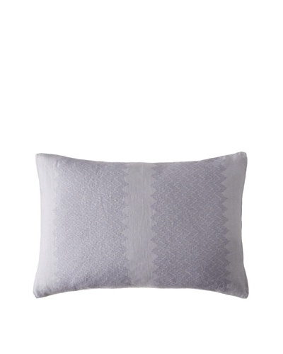 Vera Wang Trailing Vines Herringbone Embroidered Pillow, Violet